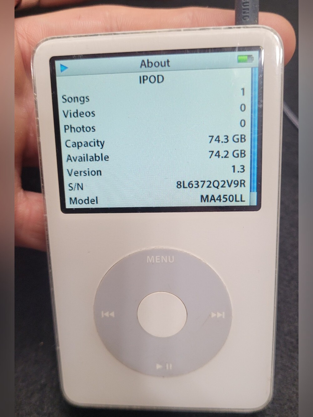 Ipod Classic 80GB 5.5 Gen Enhanced A1136 Wolfson DAC